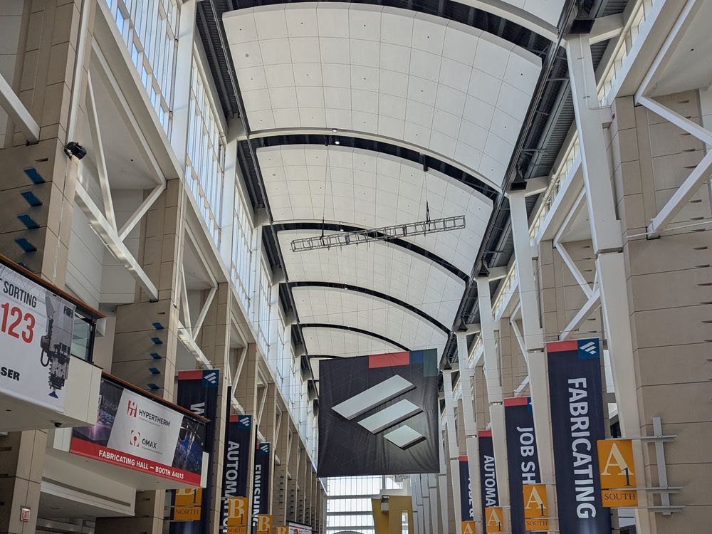 The FABTECH trade show floor in Chicago